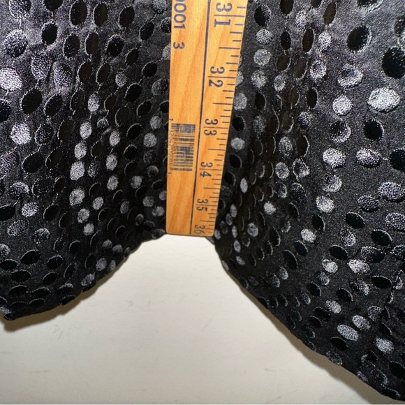 Eileen Fisher Silk Jacket Womens Med Black Polka Dot Long Sleeve Mid Length Goth - Picture 10 of 10